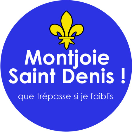 Montjoie Saint Denis - 10cm - Sticker/autocollant