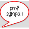 prof sympa - 10x9cm - Autocollant(sticker)