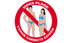 tenue correcte exigée - 5cm - Autocollant(sticker)