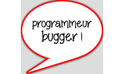 Autocollant (sticker): programmeur bugger