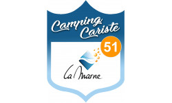 campingcariste La Marne 51 - 10x7,5cm - Autocollant(sticker)