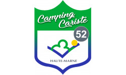 campingcariste Haute Marne 52 - 20x15cm - Autocollant(sticker)