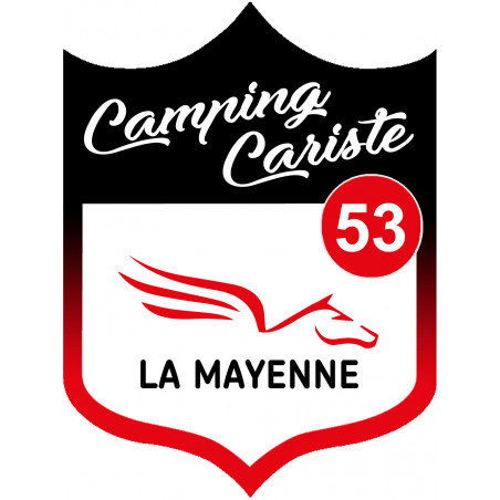 campingcariste Mayenne 53 - 15x11.2cm - Autocollant(sticker)