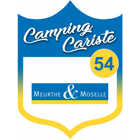 campingcariste Meurthe et Moselle 54 - 20x15cm - Autocollant(sticker)