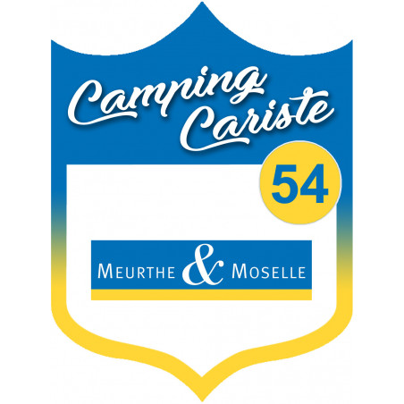 campingcariste Meurthe et Moselle 54 - 15x11.2cm - Autocollant(sticker)