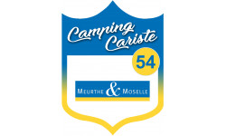 campingcariste Meurthe et Moselle 54 - 10x7.5cm - Autocollant(sticker)