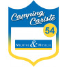 campingcariste Meurthe et Moselle 54 - 10x7.5cm - Autocollant(sticker)