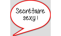 Secrétaire sexy - 15x13.5cm - Autocollant(sticker)