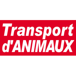 Transport d'animaux - 30x14cm - Sticker/autocollant