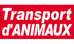 Transport d'animaux - 30x14cm - Autocollant(sticker)