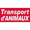 Transport d'animaux - 30x14cm - Sticker/autocollant