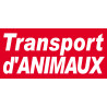 Transport d'animaux - 30x14cm - Autocollant(sticker)