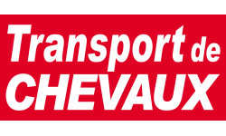 transport de chevaux - 30x14cm - Autocollant(sticker)