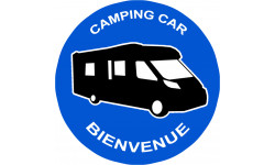 bienvenue aux camping car - 20cm - Autocollant(sticker)