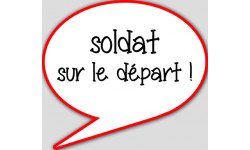 soldat sur le départ - 10x9cm - Autocollant(sticker)