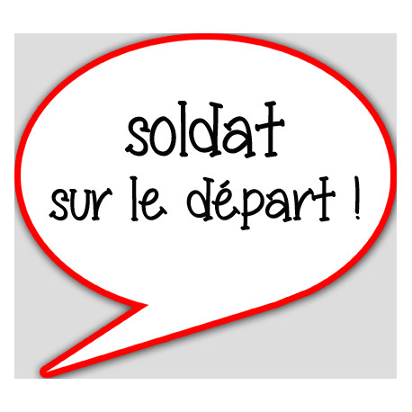 soldat sur le départ - 10x9cm - Autocollant(sticker)