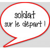 soldat sur le départ - 10x9cm - Autocollant(sticker)