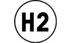H2 - 5x5cm - Autocollant(sticker)