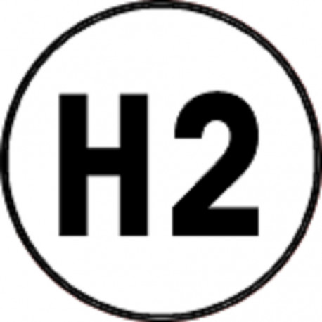 H2 - 5x5cm - Autocollant(sticker)