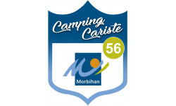 blason camping cariste Morbihan 56 - 15x11.2cm - Autocollant(sticker)