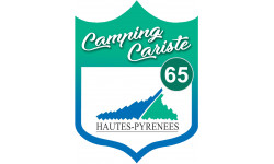 campingcariste cariste Hautes Pyrénées 65 - 10x7.5cm - Autocollant(sticker)