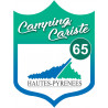 campingcariste cariste Hautes Pyrénées 65 - 10x7.5cm - Autocollant(sticker)