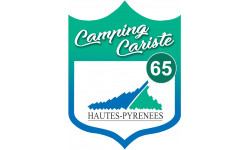 campingcariste cariste Hautes Pyrénées 65 - 15x11.2cm - Autocollant(sticker)