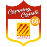 campingcariste Pyrénées Orientales 66 - 10x7.5cm - Autocollant(sticker)