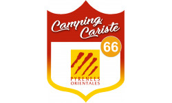 campingcariste Pyrénées Orientales 66 - 15x11.2cm - Autocollant(sticker)