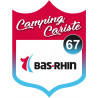 campingcariste Bas-Rhin 67 - 20x15cm - Autocollant(sticker)