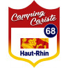 campingcariste Haut-Rhin 68 - 10x7.5cm - Autocollant(sticker)