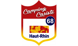 campingcariste Haut-Rhin 68 - 15x11.2cm - Autocollant(sticker)