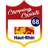 campingcariste Haut-Rhin 68 - 15x11.2cm - Autocollant(sticker)