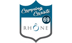 campingcariste Rhône 69 - 10x7.5cm - Autocollant(sticker)