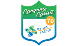 blason camping cariste Haute Saône 70 - 15x11.2cm - Autocollant(sticker)