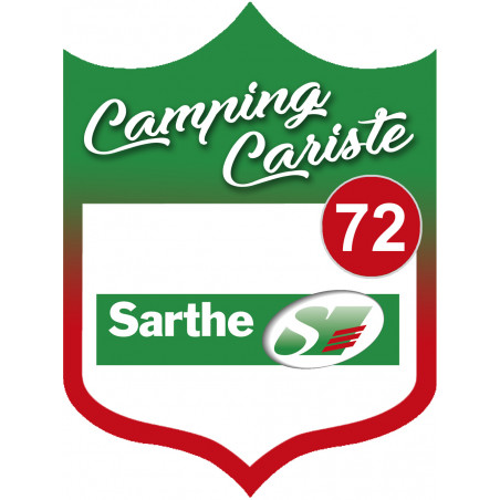 campingcariste Sarthe 72 - 15x11.2cm - Autocollant(sticker)