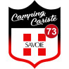 blason camping cariste Savoie 73 - 10x7.5cm - Autocollant(sticker)