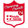 blason camping cariste Haute Savoie 74 - 10x7.5cm - Autocollant(sticker)