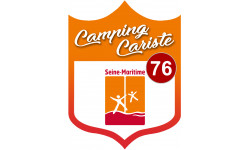 campingcariste Seine Maritime 76 - 10x7.5cm - Autocollant(sticker)