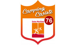 campingcariste Seine Maritime 76 - 15x11.2cm - Autocollant(sticker)