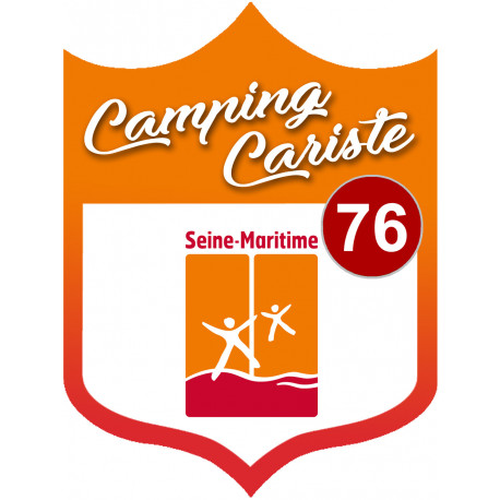 campingcariste Seine Maritime 76 - 20x15cm - Autocollant(sticker)