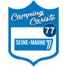 campingcariste Seine et Marne 77 - 10x7.5cm - Autocollant(sticker)