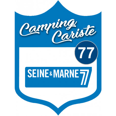 campingcariste Seine et Marne 77 - 20x15cm - Autocollant(sticker)