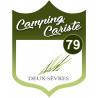 blason camping cariste Deux-sèvres 79 - 10x7.5cm - Autocollant(sticker)