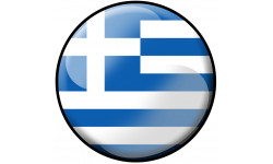 drapeau Grecque - 10x10cm - Autocollant(sticker)