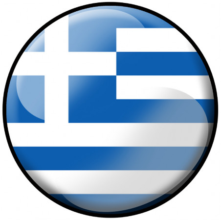 drapeau Grecque - 10x10cm - Autocollant(sticker)