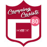 blason camping cariste Somme 80 - 10x7.5cm - Autocollant(sticker)