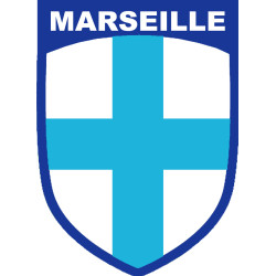Marseille blason - 15x11 cm - Sticker/autocollant
