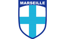 Marseille blason - 15x11 cm - Autocollant(sticker)