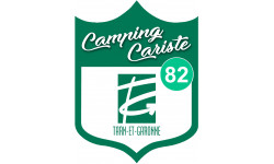 Campingcariste Tarn et Garonne 82 - 10x7.5cm - Autocollant(sticker)